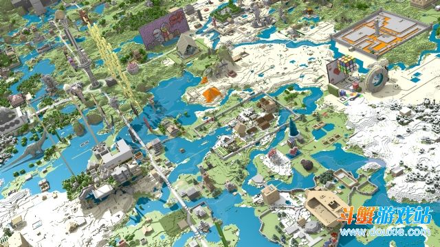 《我的世界》游戏巨幅风景画 让沙粒席卷全球