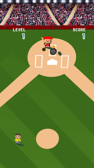 一个微小的棒球选手截图