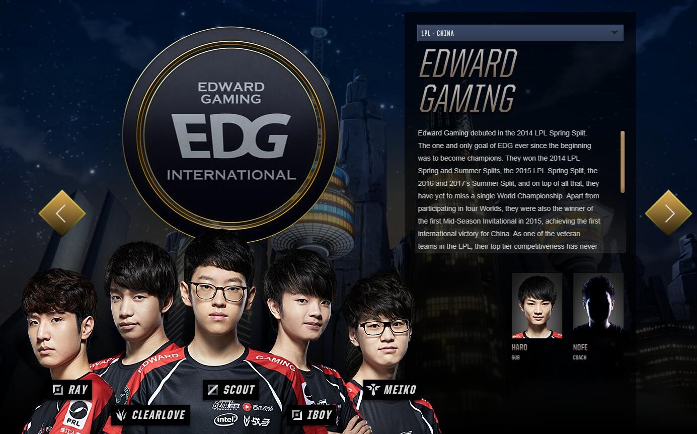 《英雄联盟》LPL S8出征战队公布 EDG首发是厂长