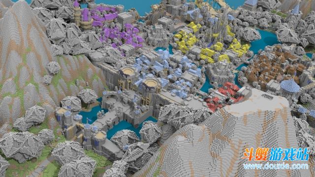 《我的世界》游戏巨幅风景画 让沙粒席卷全球