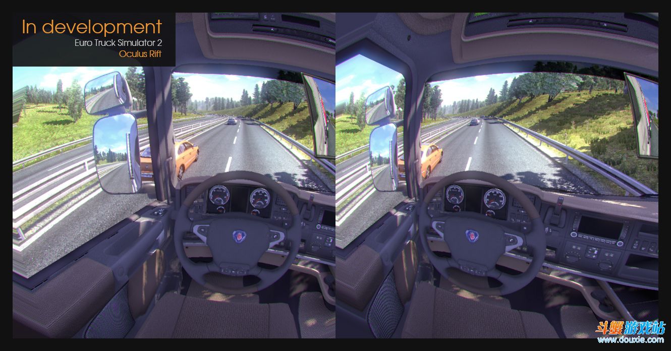 假乱真的乡间小路 用Oculus Rift玩《欧洲卡车模拟2》令人激动