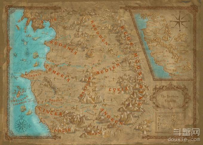 《巫师3：狂猎》世界地图再公布 吊打老滚5！